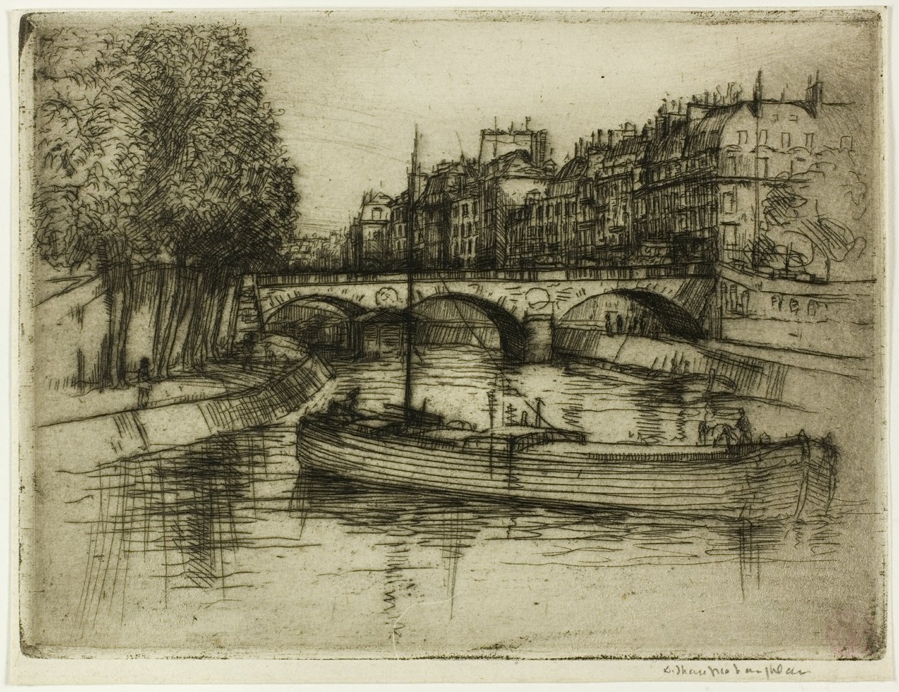 Pont St. Michel, Paris by Donald Shaw MacLaughlan