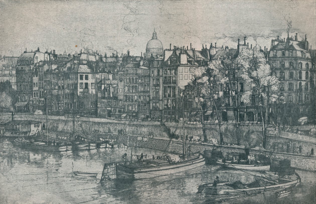 Quai des Grands Augustins, Paris, 1906 by Donald Shaw MacLaughlan