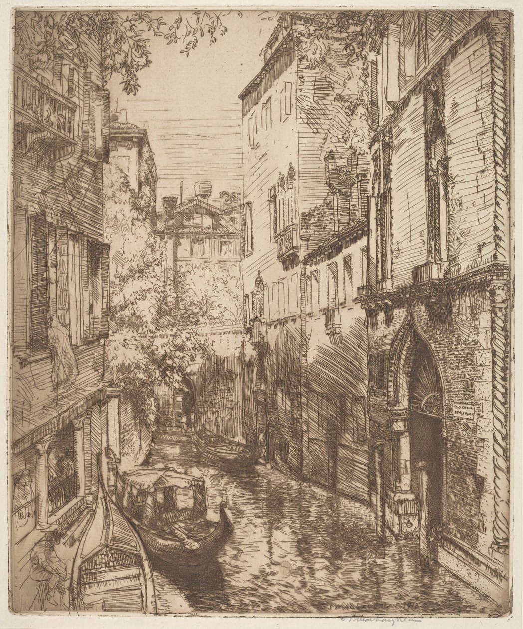Rio delle Verona, Venedik by Donald Shaw MacLaughlan