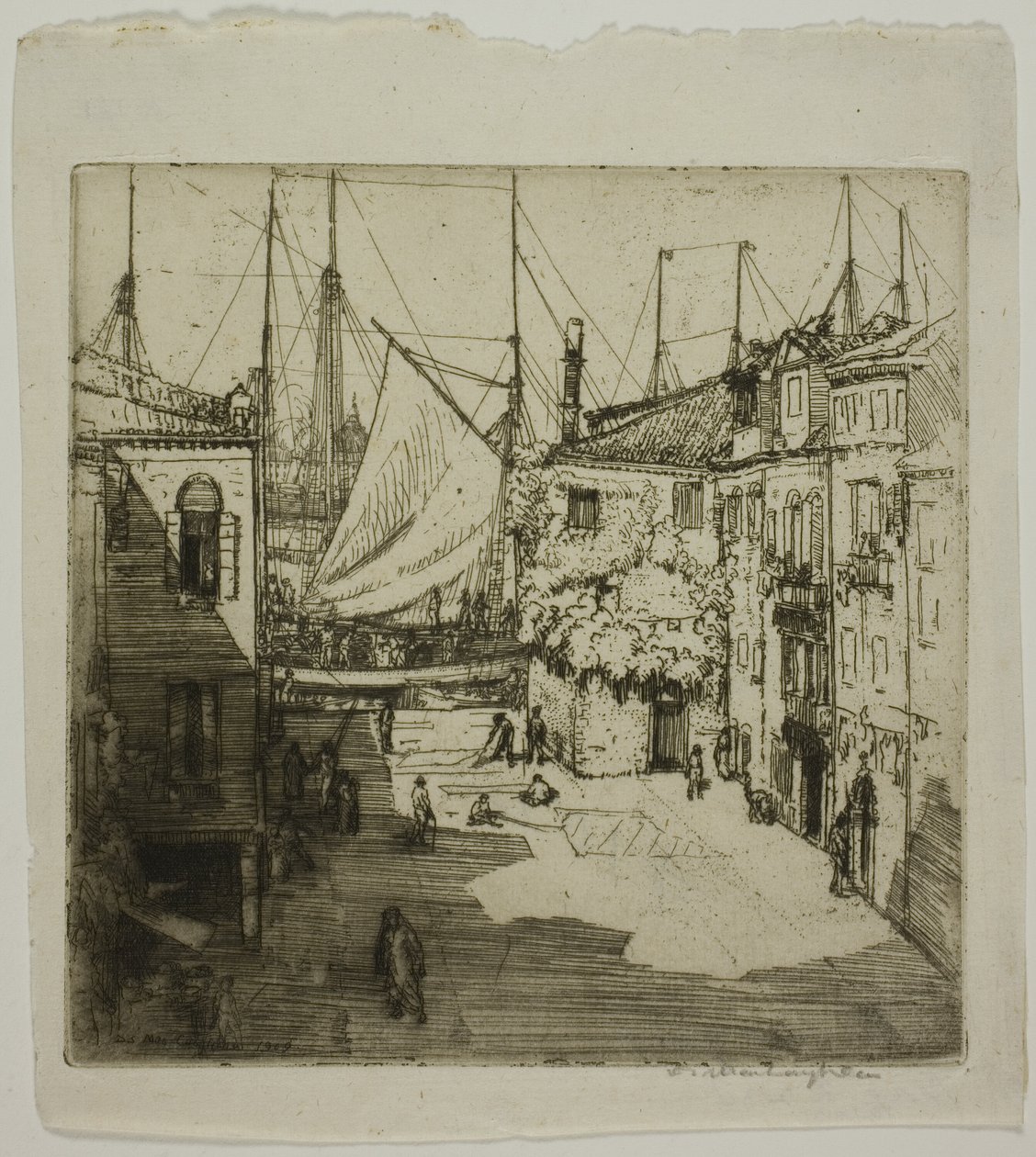 Yelken Yard, Venedik by Donald Shaw MacLaughlan