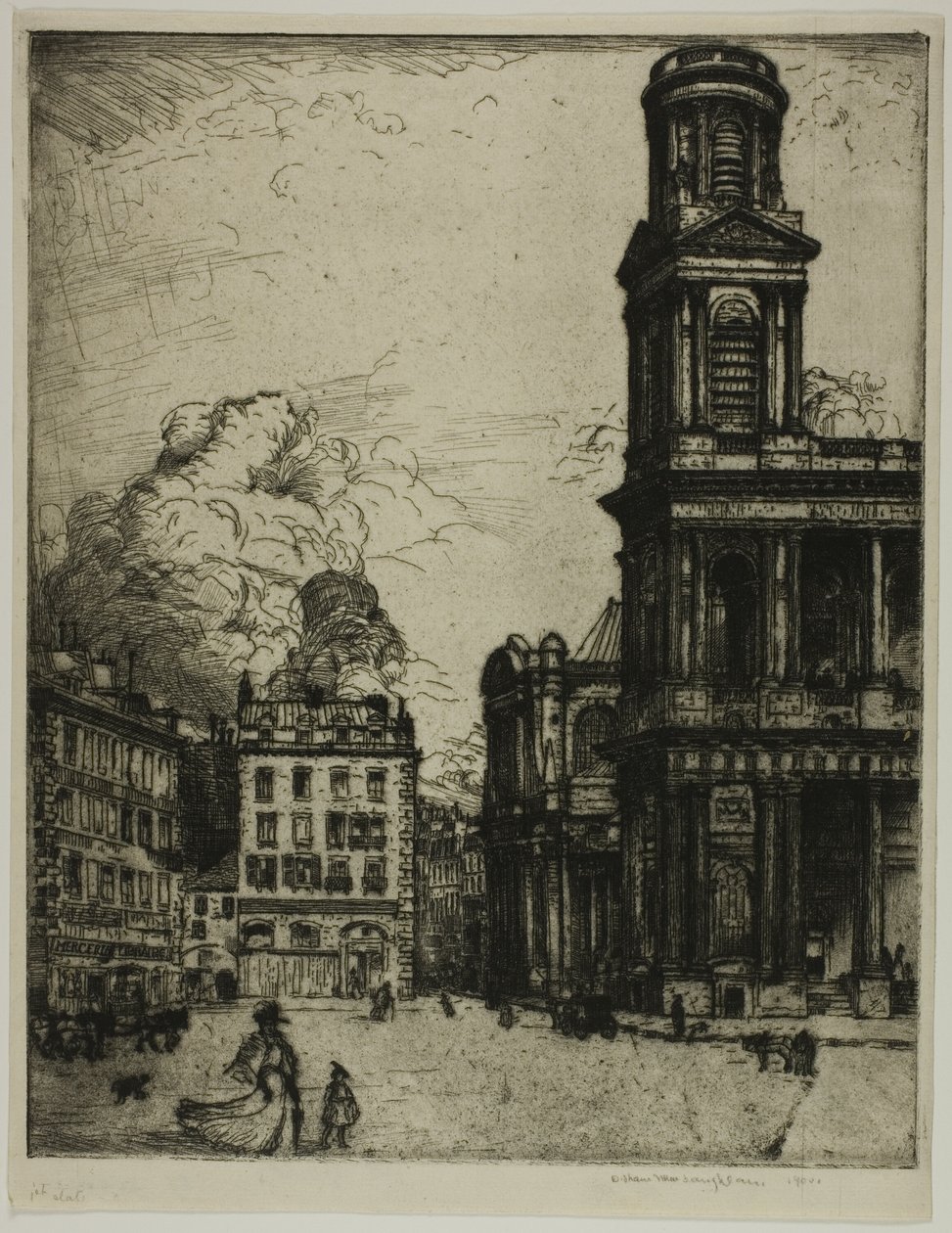 Saint Sulpice, Paris: Büyük Kule by Donald Shaw MacLaughlan