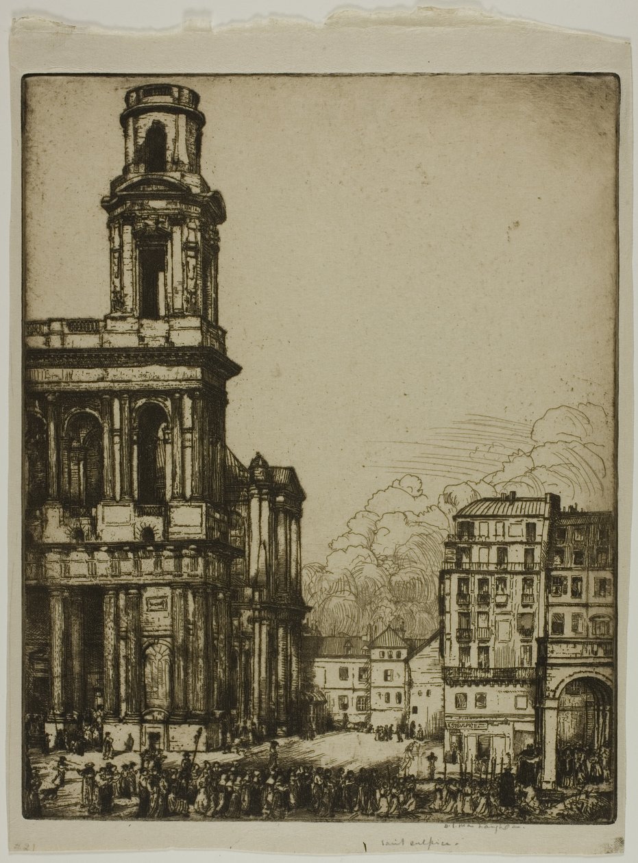 Saint Sulpice, Paris: Küçük Kule by Donald Shaw MacLaughlan