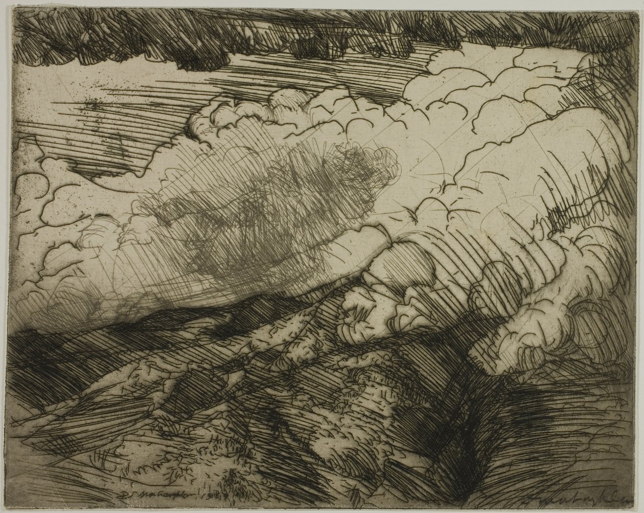 Alplerde Fırtına, İsviçre by Donald Shaw MacLaughlan