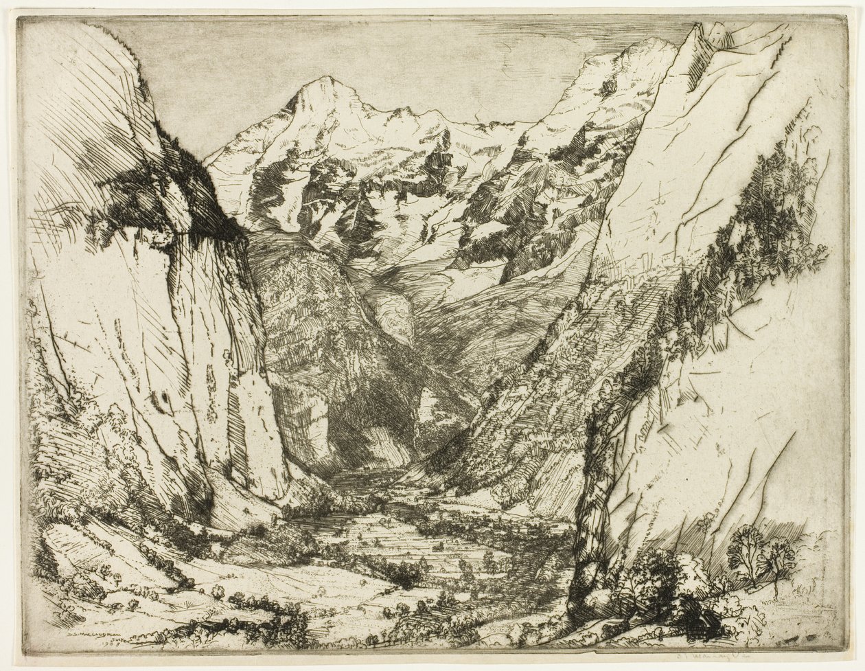 Lauterbrunnen by Donald Shaw MacLaughlan