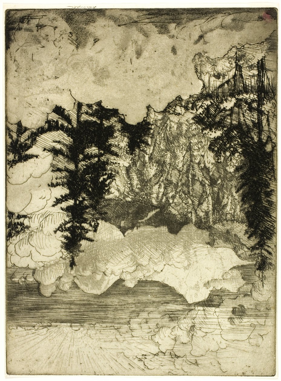 The Two Pines, İsviçre by Donald Shaw MacLaughlan