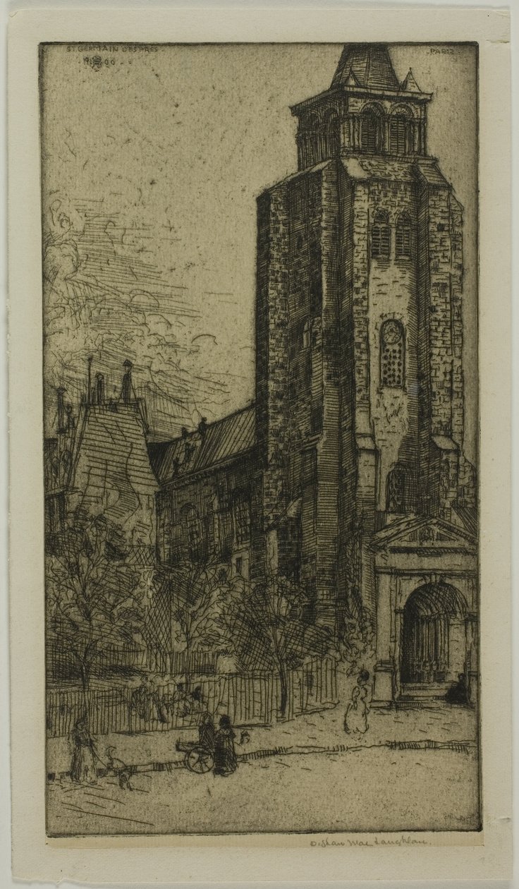 St. Germain-des-Pres Kulesi by Donald Shaw MacLaughlan