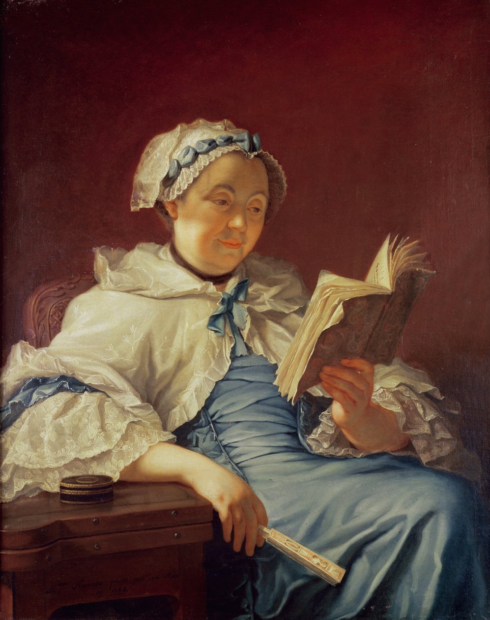 Sanatçının karısı, 1758 by Donat Nonotte