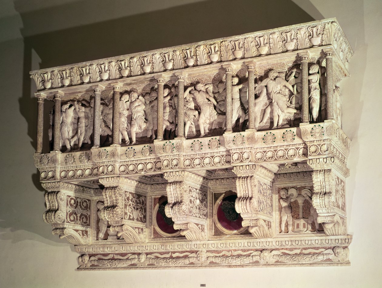 Cantoria, 1433-39 (mermer) (ayrıca bkz. 340290 ve 136093) by Donatello