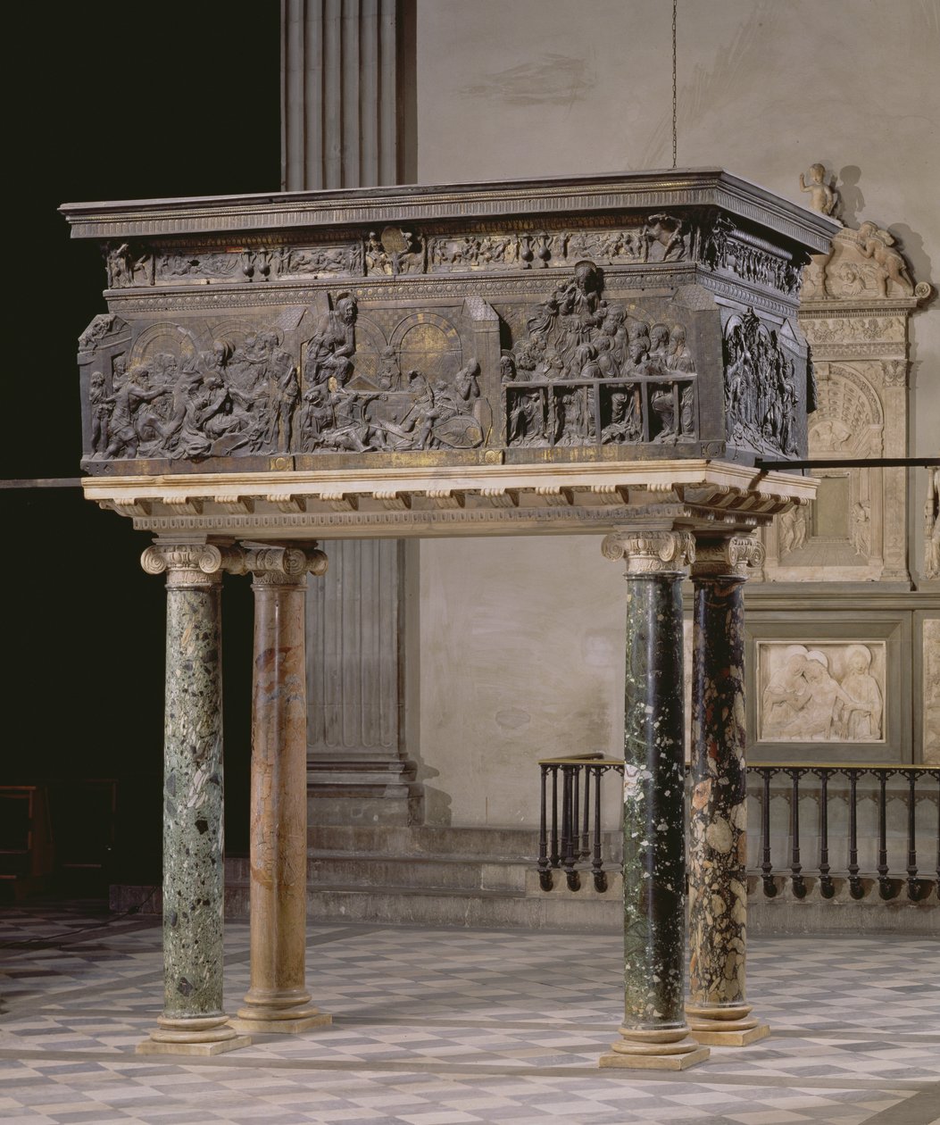 Nefin güney tarafından minber, 1460 (bronz) by Donatello