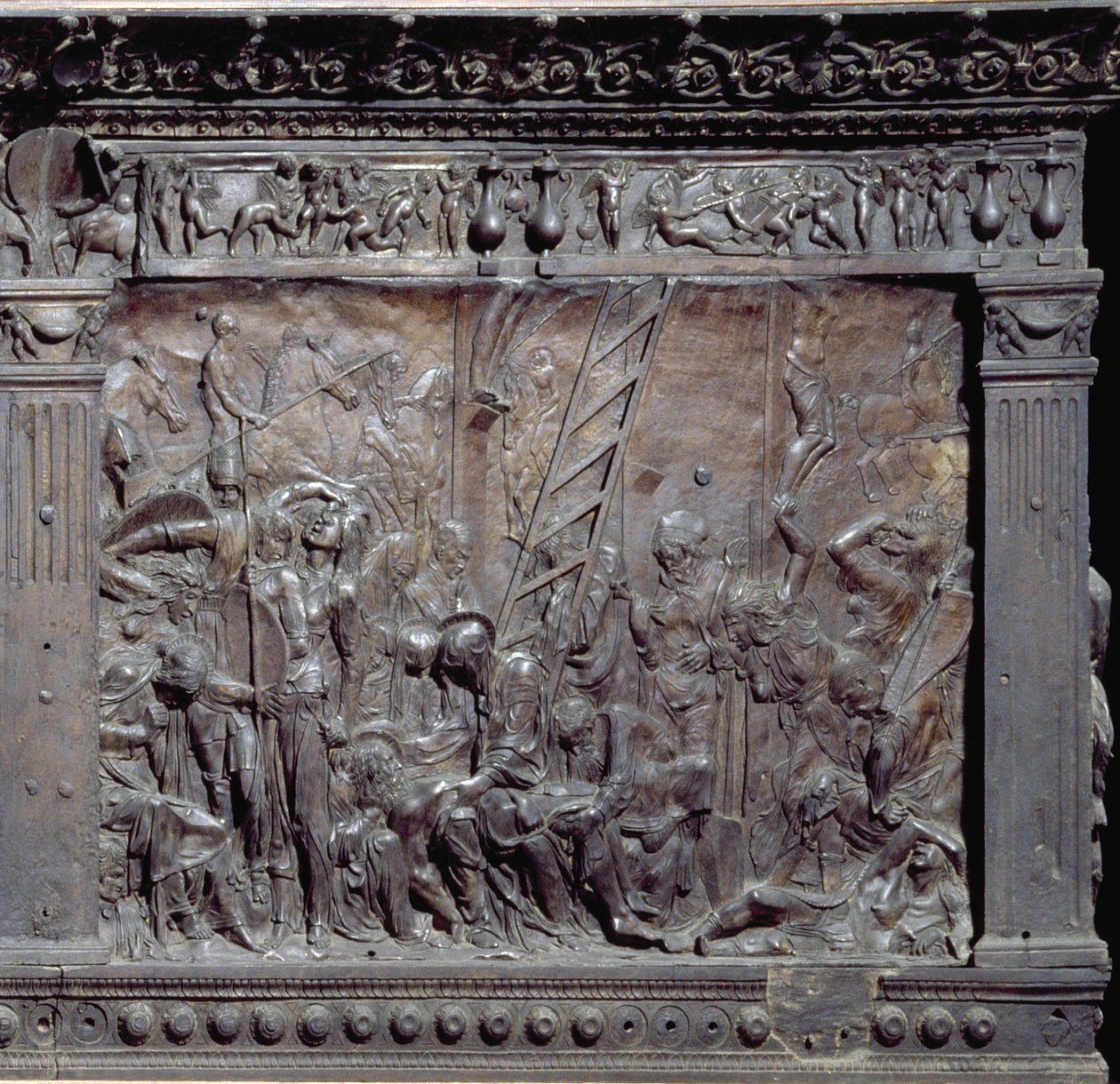 Nefin güney tarafından minber, 237990 1460 bronz detay by Donatello
