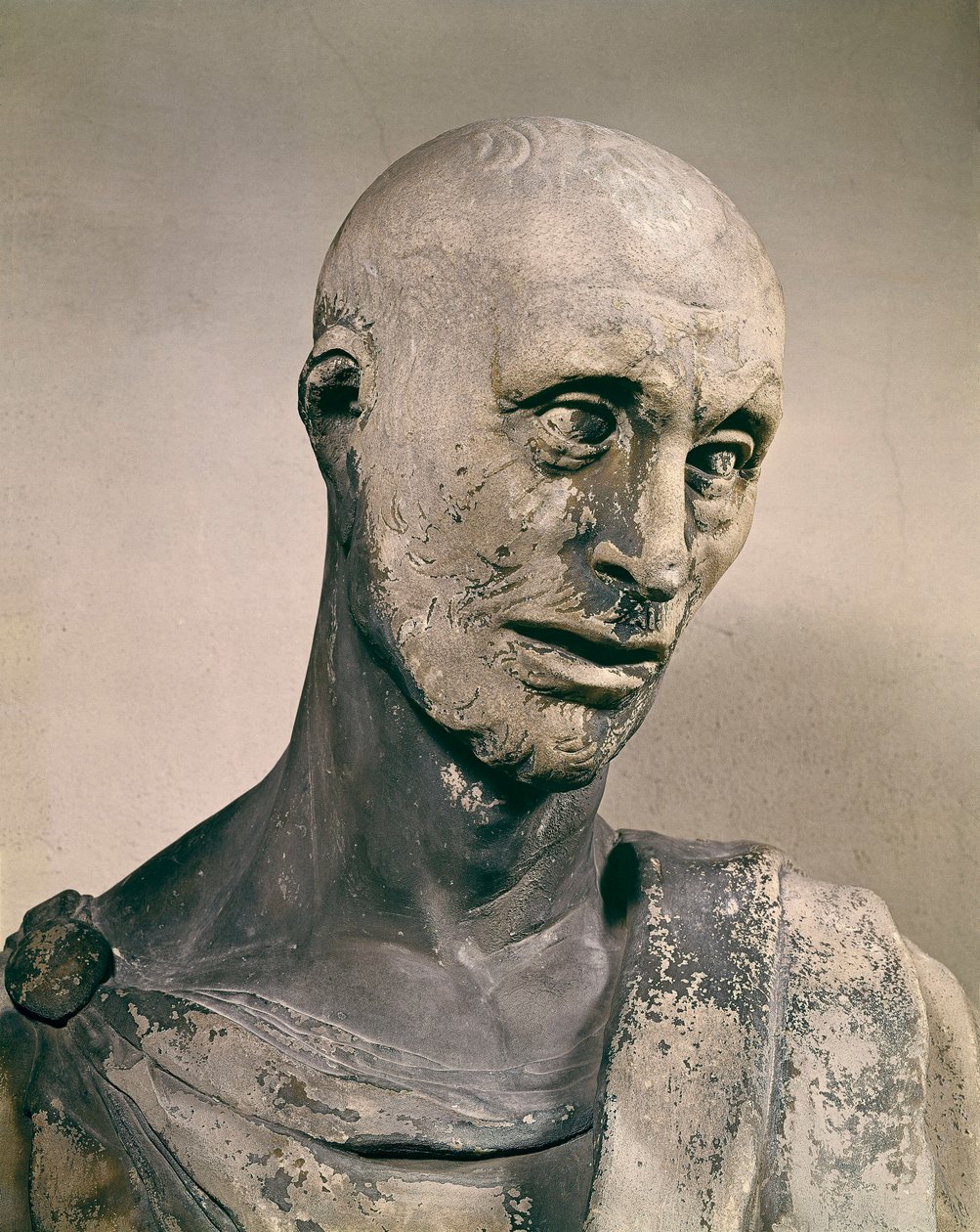 "" Le Prophete Habacuc (Habacuc, Habacuc, Habakkuk, Abakouk, Havakuk) "" ​​​Sculpture en marbre de Donato de Betto Bardi dit Donatello (1386-1466) 1427-1436 Floransa, Museo dell
