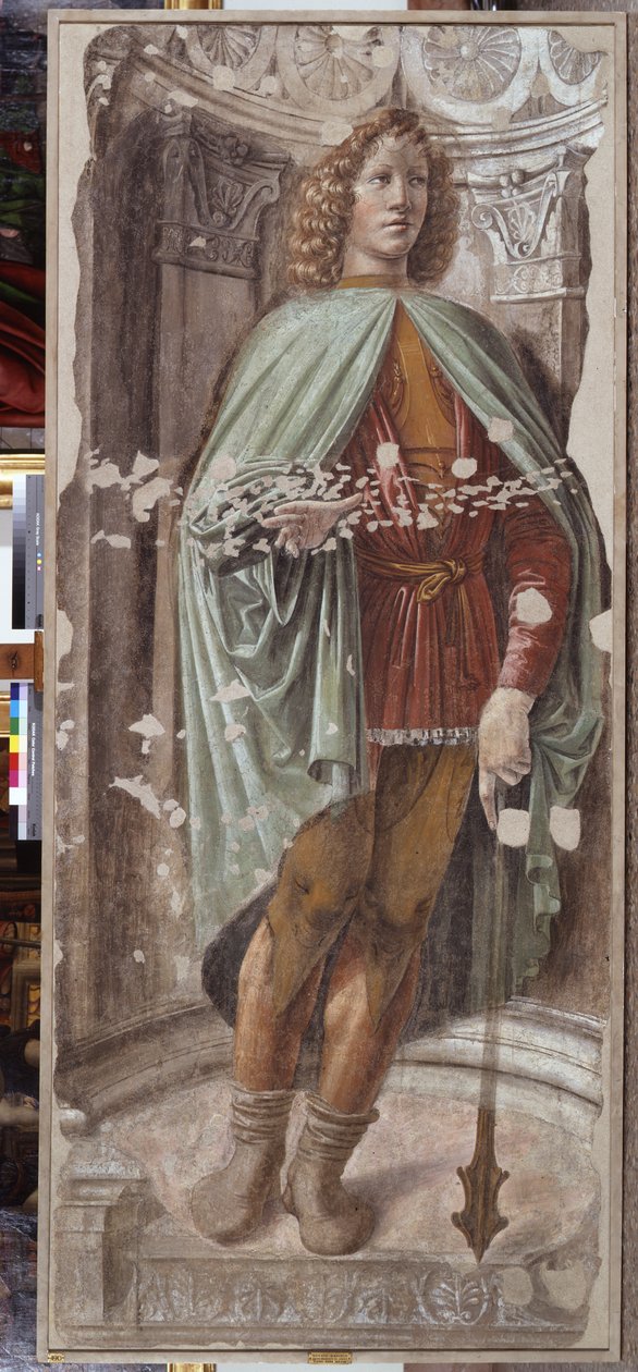 Topuzlu Adam, c.1486 (tuval üzerine monte edilmiş müstakil fresk) by Donato Bramante