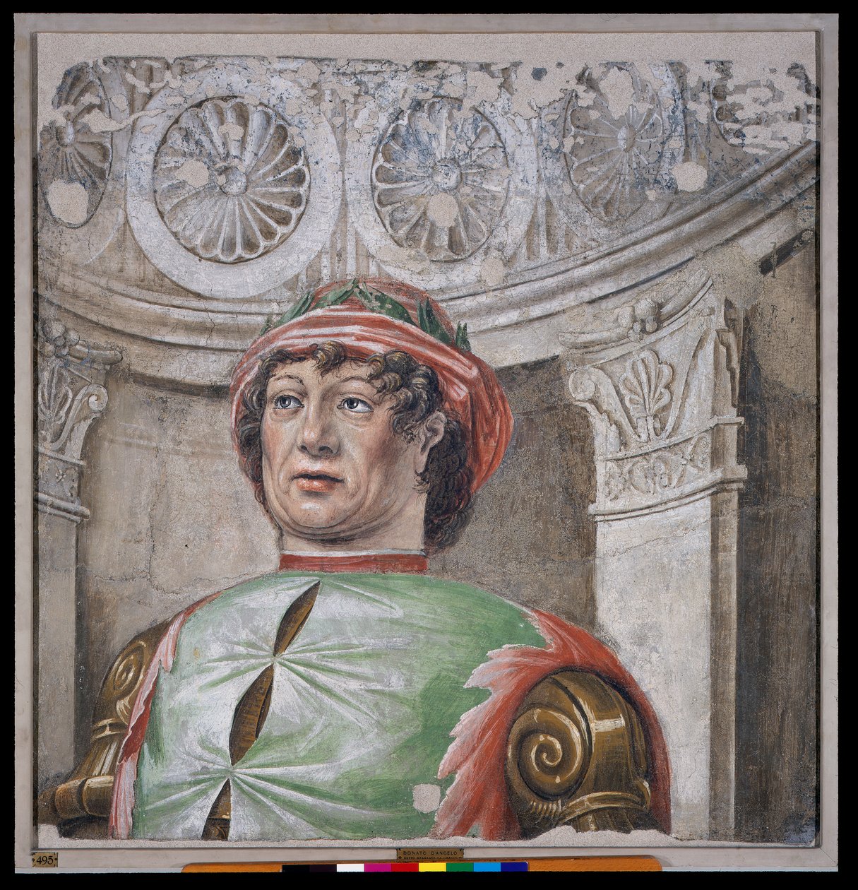 Kırmızı şapkalı şair by Donato Bramante