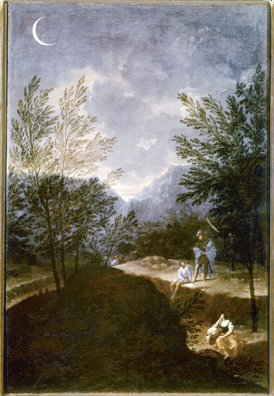 Astronomik Gözlem. 1711. (tuval üzerine yağlıboya) by Donato Creti