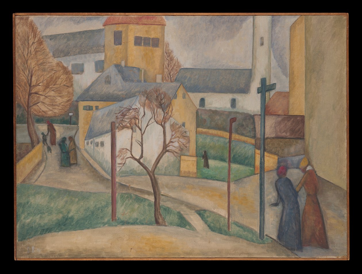 Köy Sokağı (Bazen) Kış by Dora Bromberger