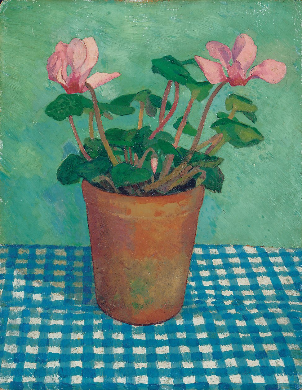 Bir Tencerede Siklamen (gemide yağ) by Dora Carrington