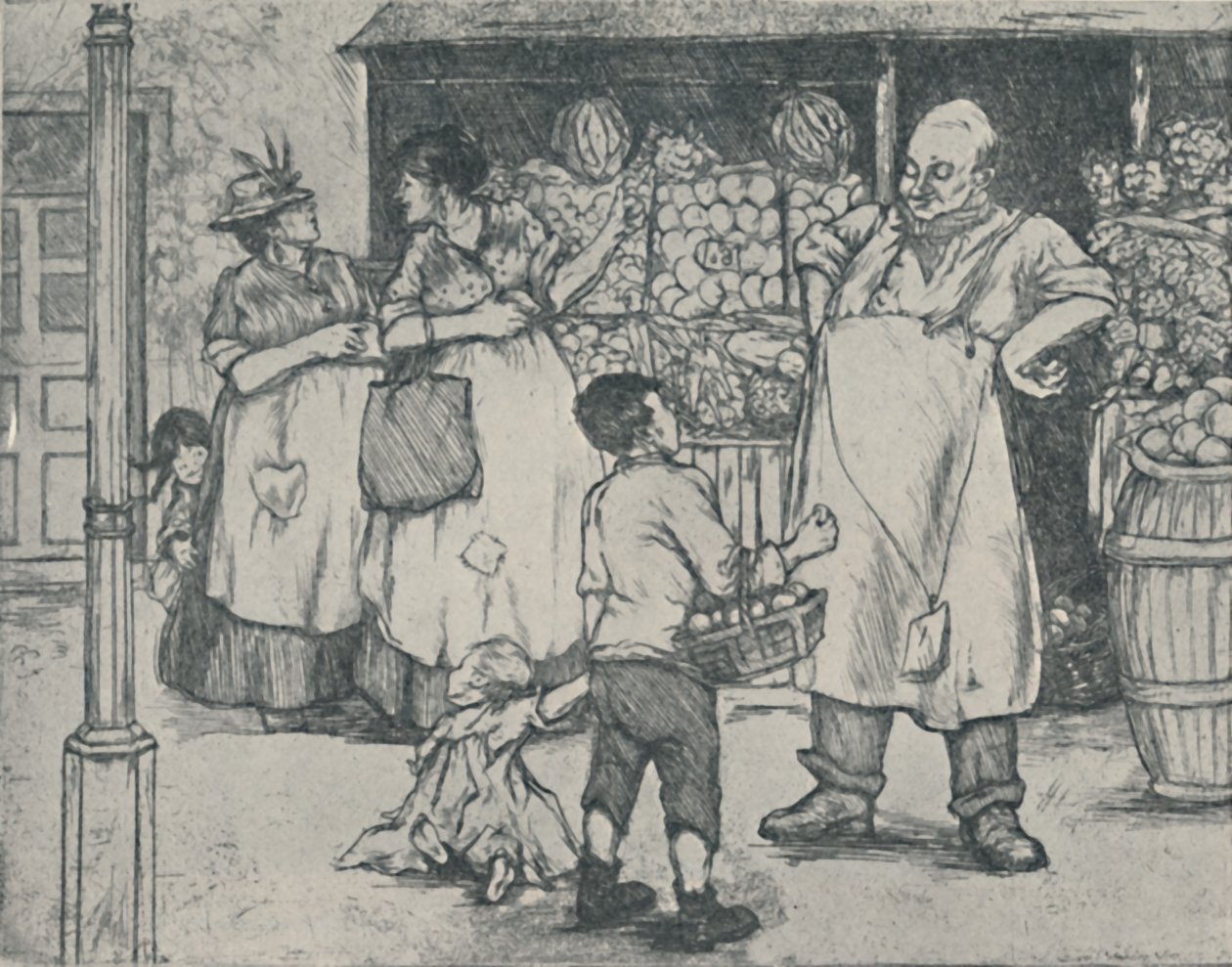 Banliyöde Pazarlama, 1920 by Doris Davis