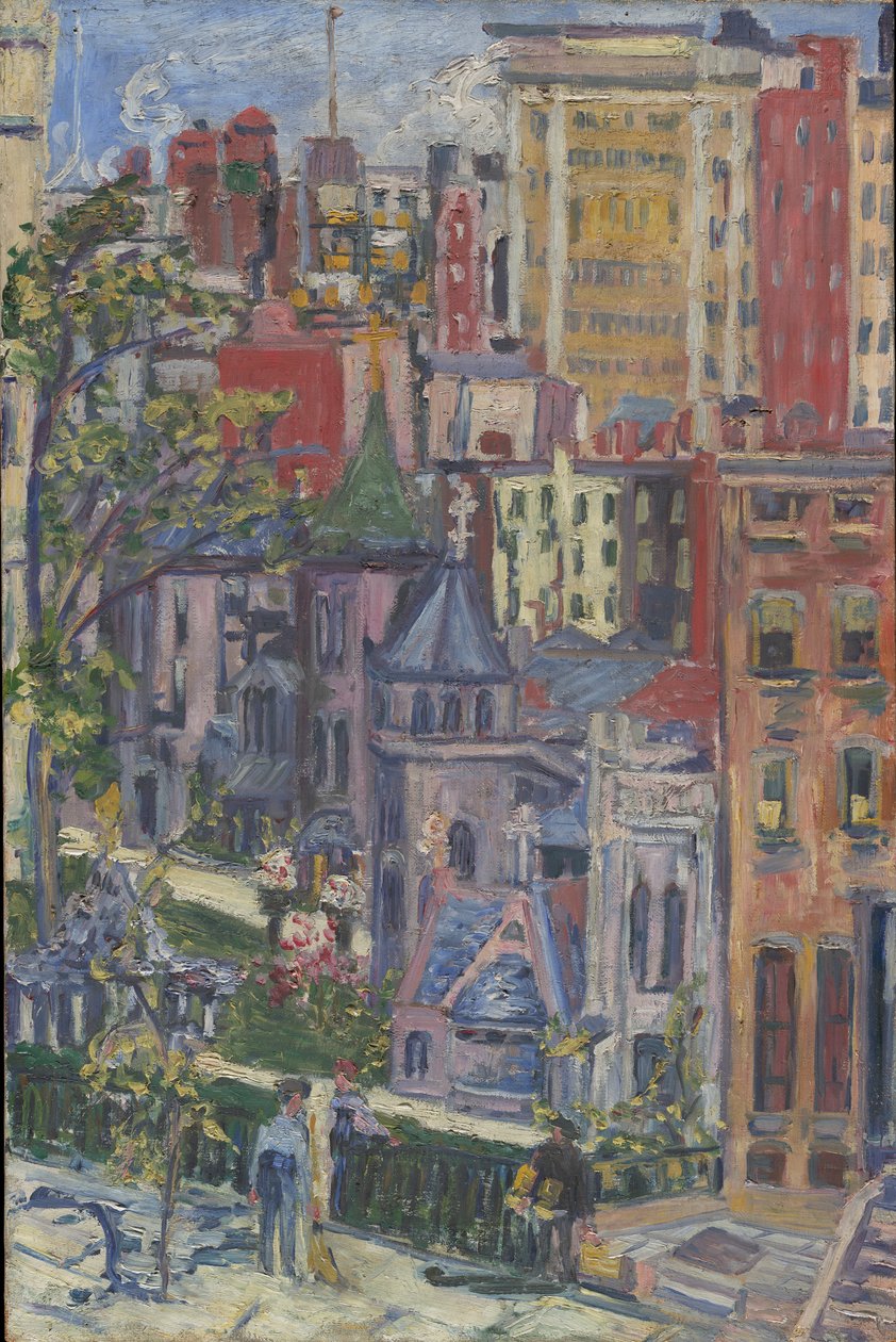 New York: Köşedeki Küçük Kilise by Dorothea Adelheid Dreier