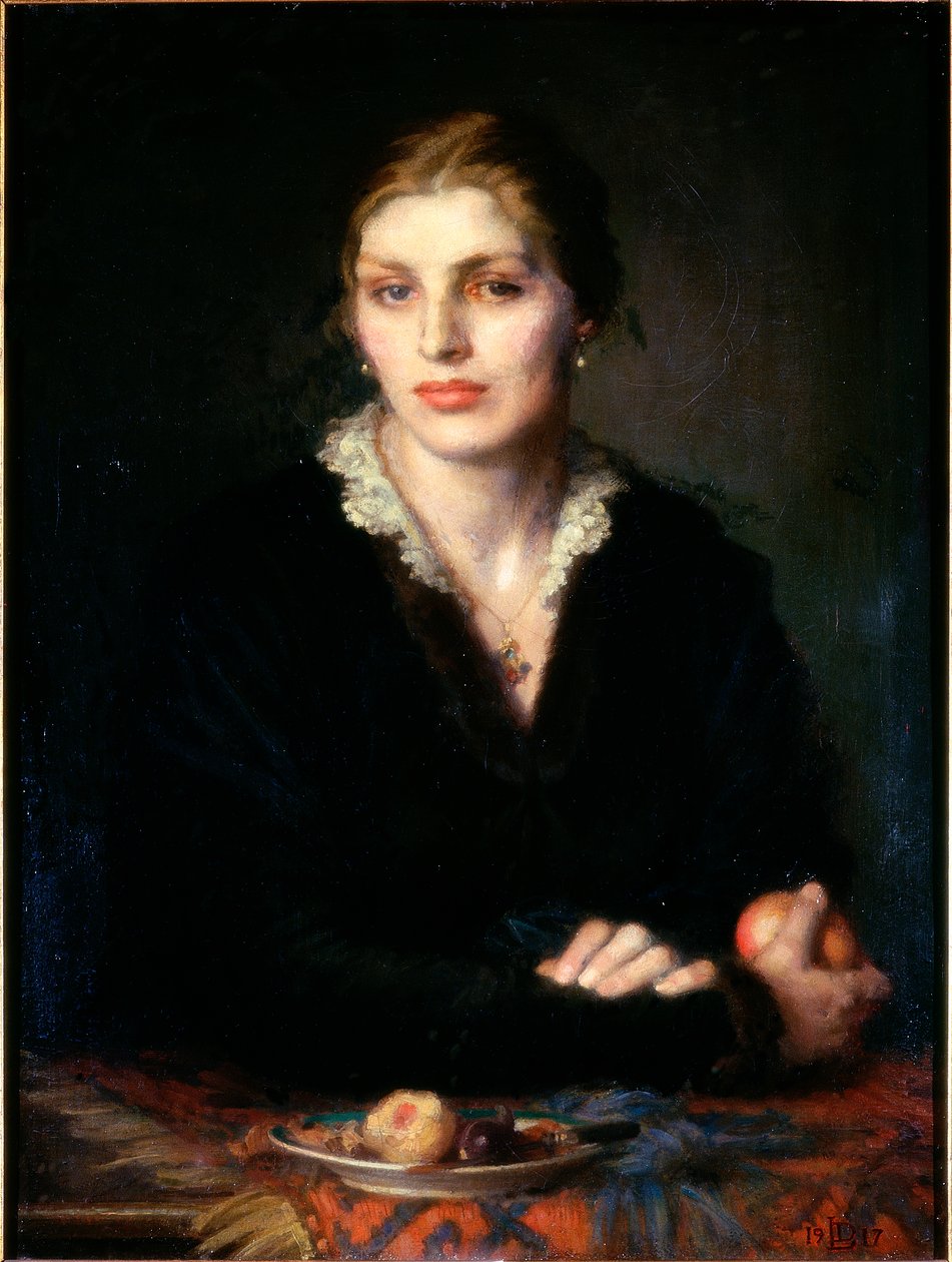 Meyveli Kadın Gladys Holman Hunt, 1917 tuval üzerine yağlı boya by Dorothea Landau