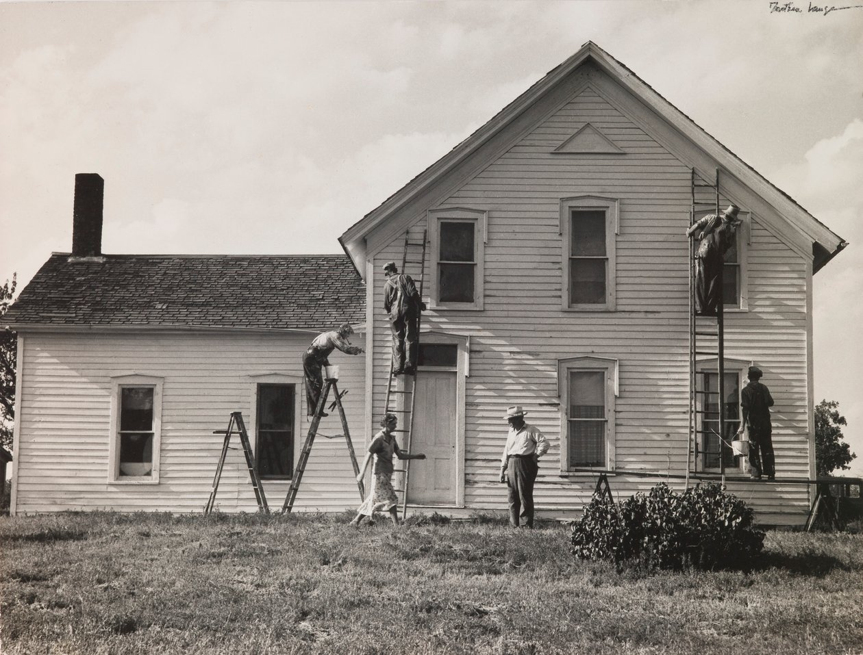 Aile Çiftliği, Nebraska by Dorothea Lange