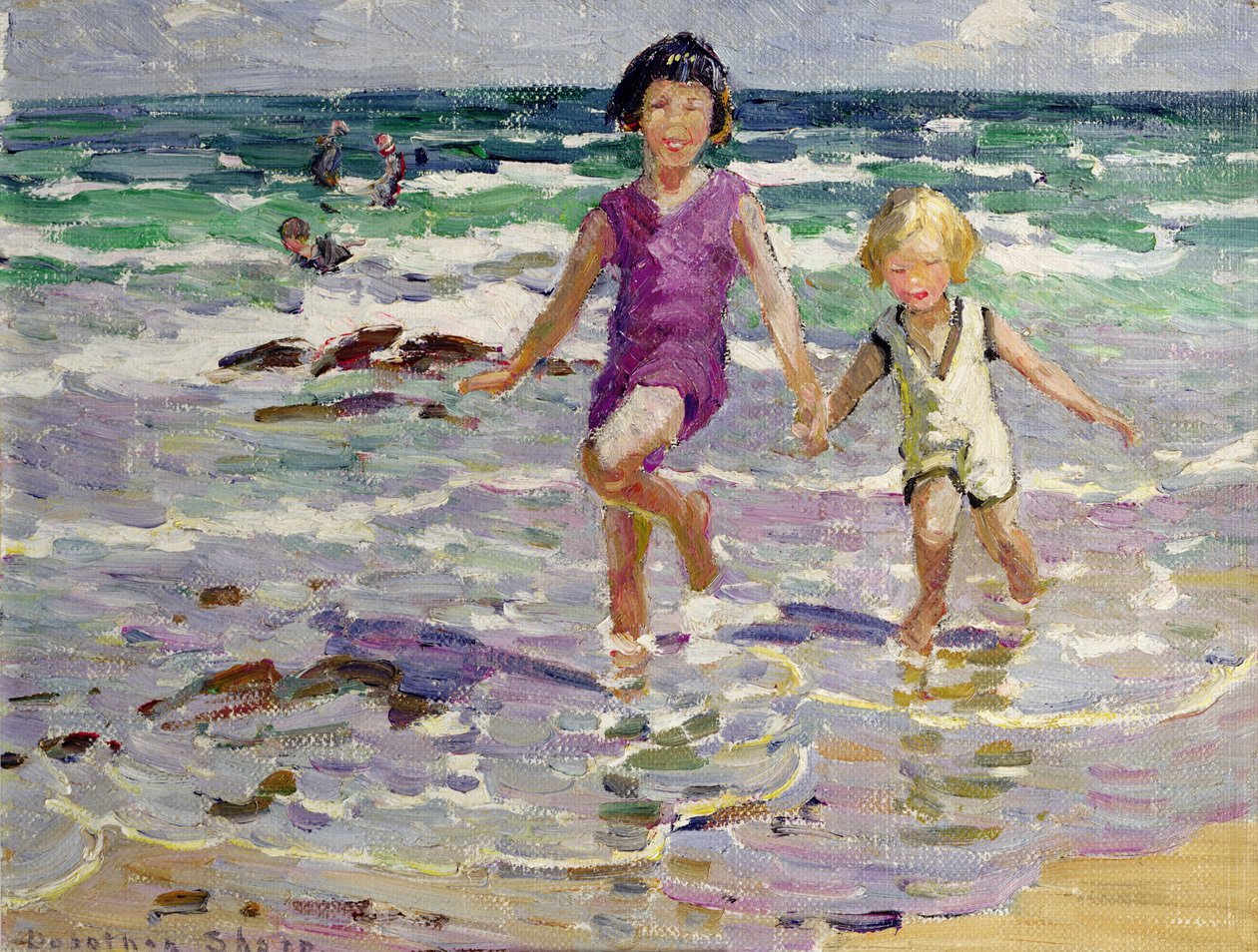 Dalgaların Arasından (tuval üzerine yağlıboya) by Dorothea Sharp