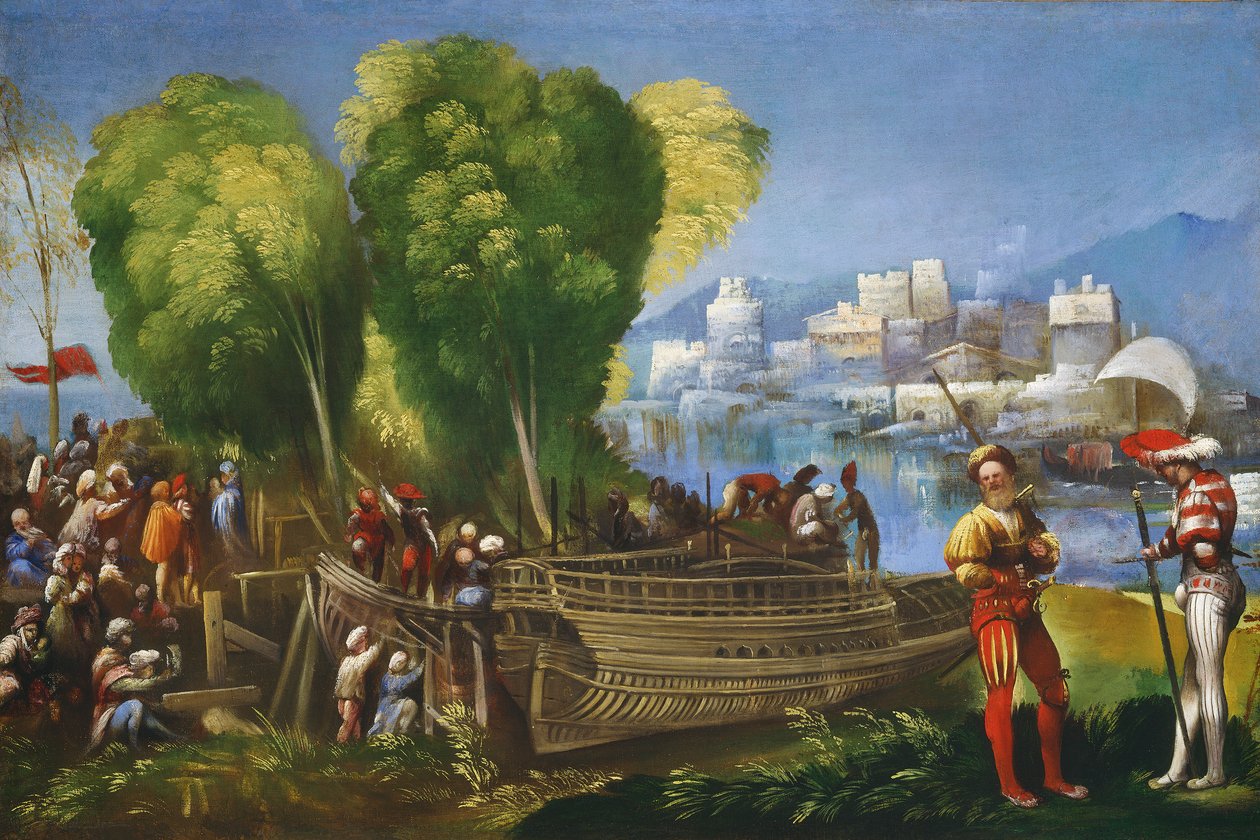 Aeneas and Achates on the Libyan Coast, c.1520  by Dosso Dossi
