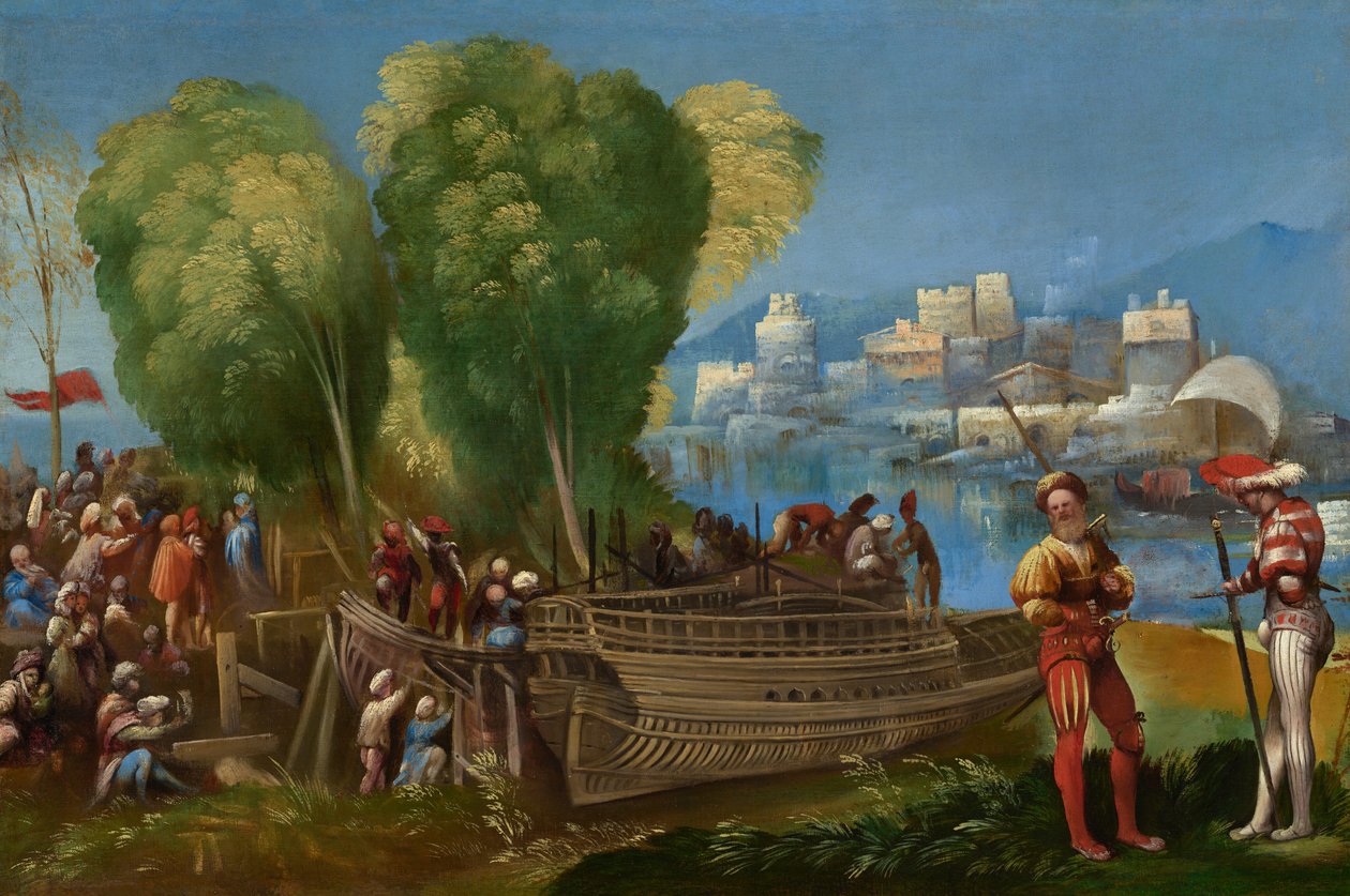 Libya Sahilinde Aeneas ve Achates by Dosso Dossi