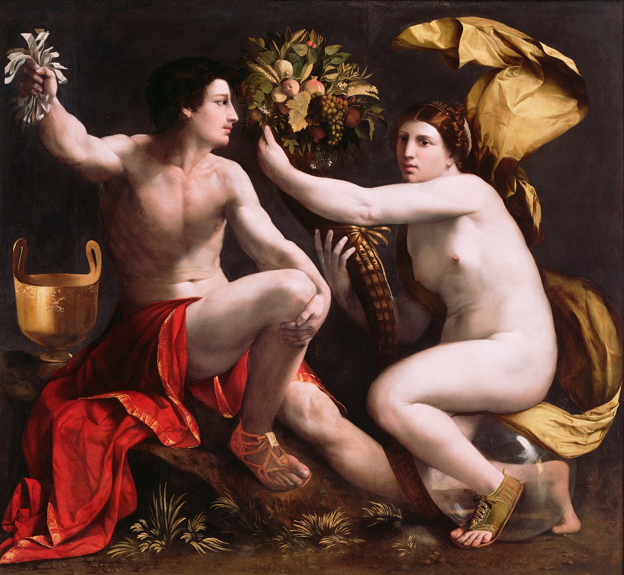 Alegori of Fortune, c.1530 (tuval üzerine yağlı boya) by Dosso Dossi