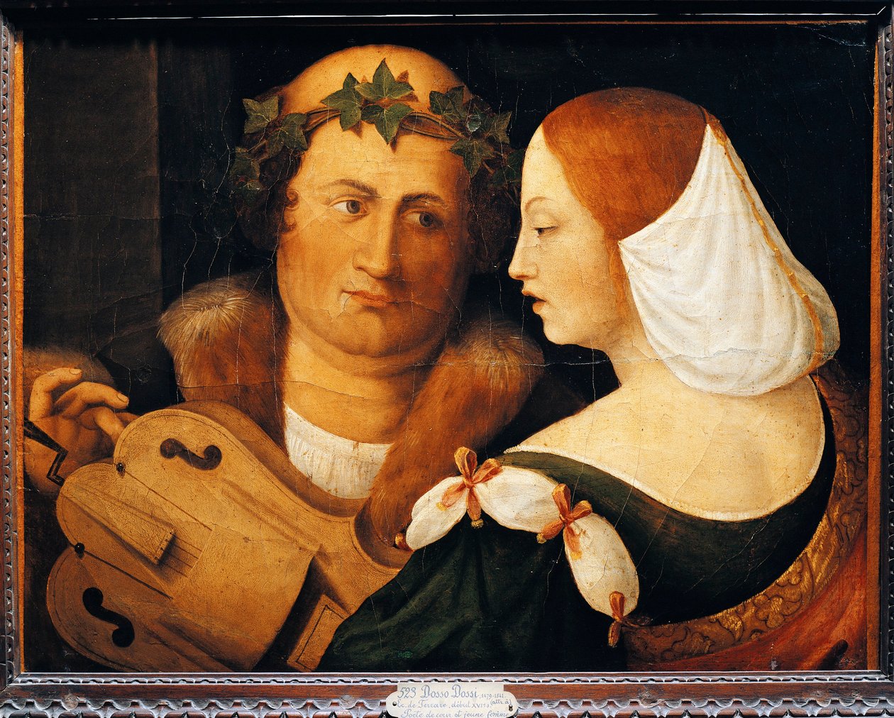 Fransa, Fontaine Chaalis Mahkemesi Şairi ve Karısı by Dosso Dossi