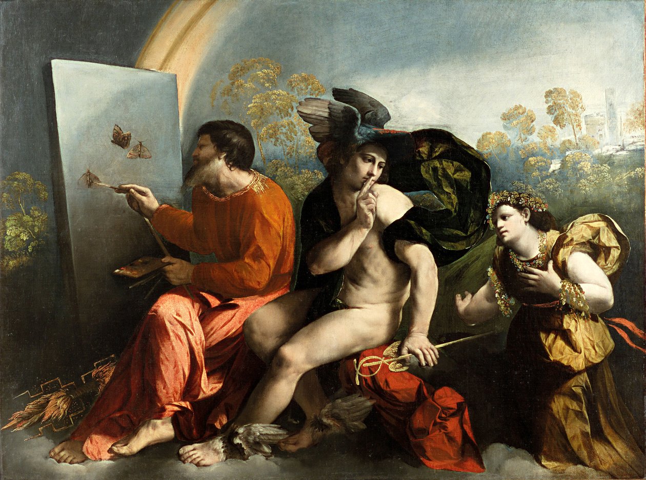 Jüpiter, Merkür ve Erdem Jüpiter Kelebekleri Boyama by Dosso Dossi
