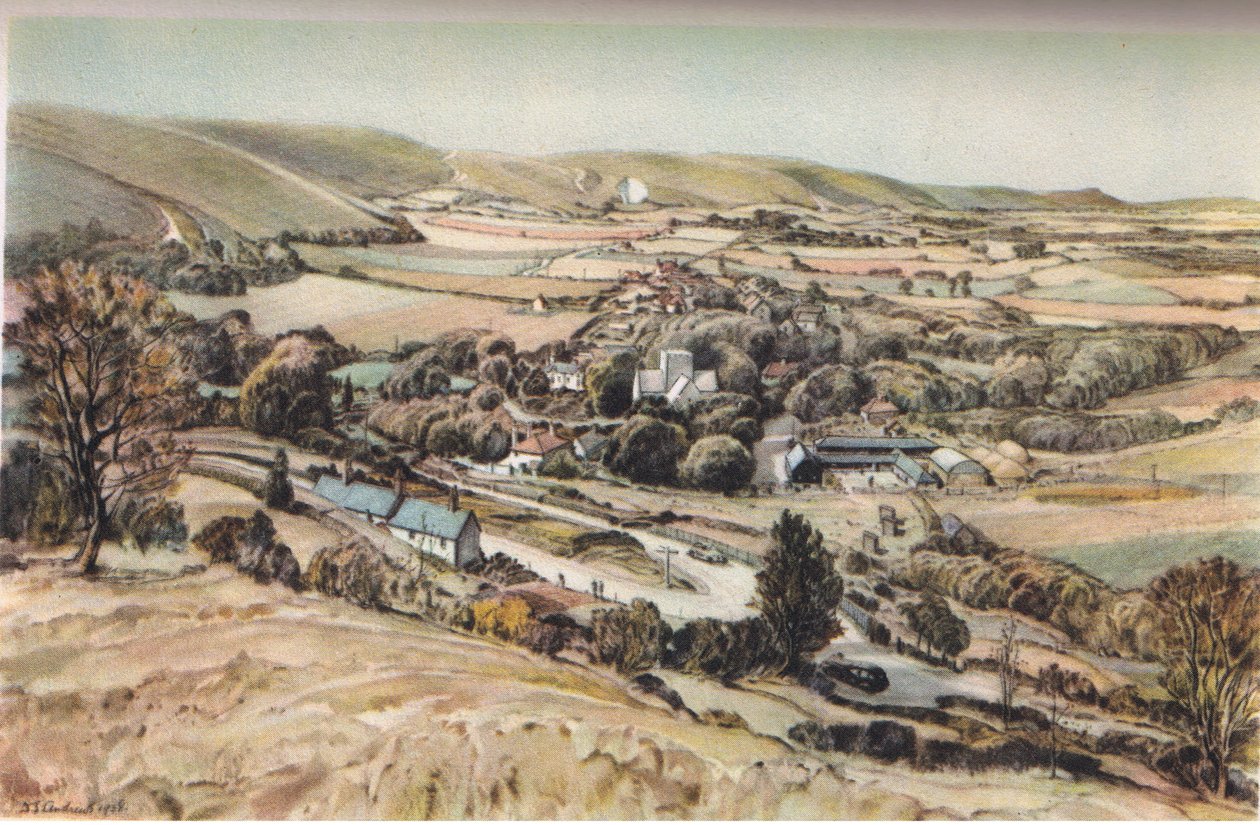 Poynings: Bir Sussex köyü (renkli taş) by Douglas Sharpus Andrews
