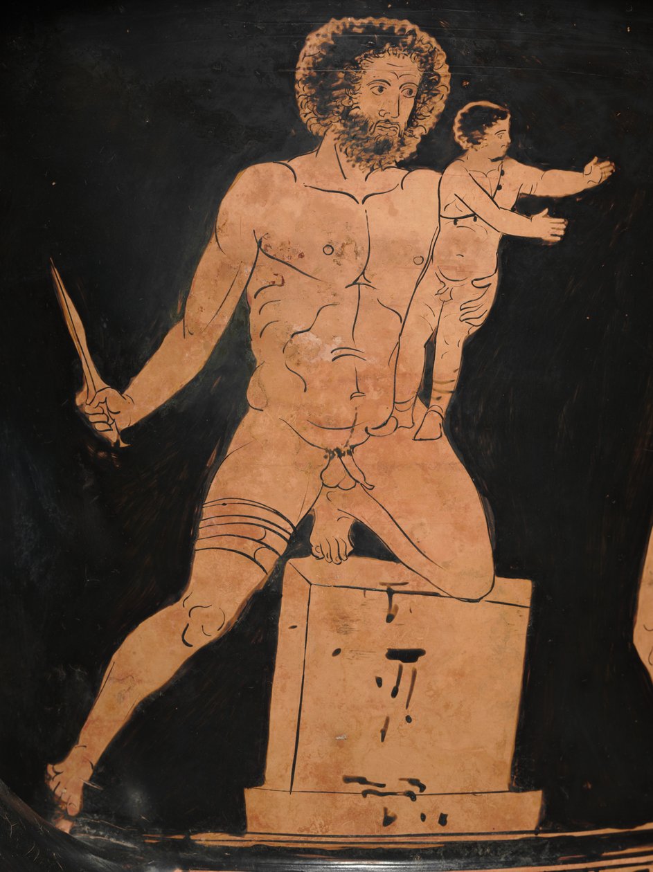 Kırmızı figürlü bir lekythos