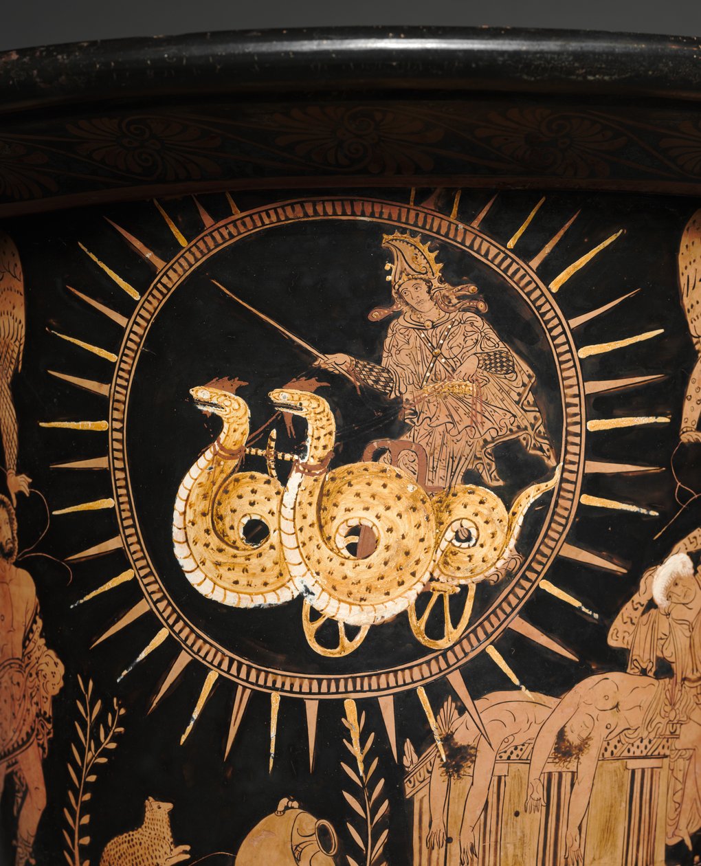 Kırmızı figürlü bir lekythos