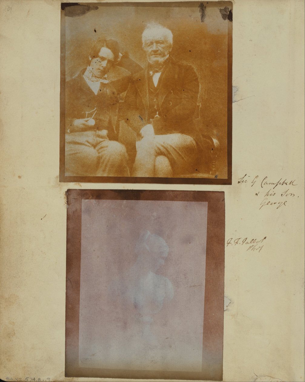 Sir George Campbell ve oğlu George by Dr. John Adamson