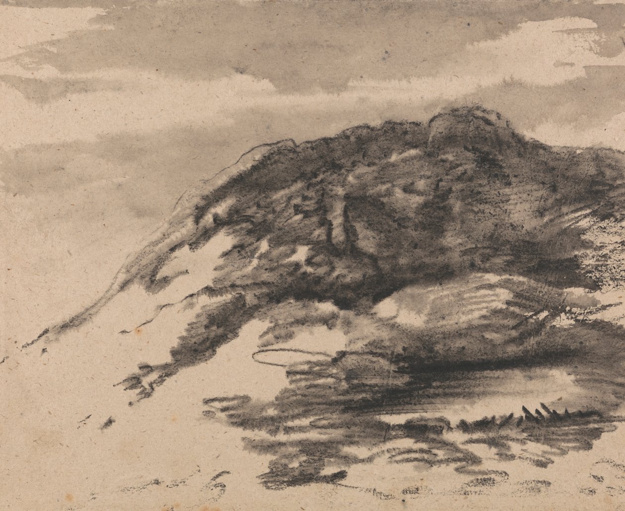 Richard Wilson'ın Cader Idris Tablolarından ilham alan kompozisyon by Dr. Thomas Monro