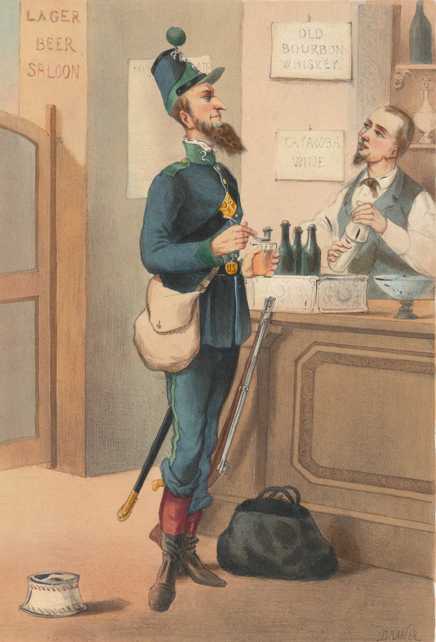 Amerika Birleşik Devletleri - Yaya Avcılar, 1865. by Draner