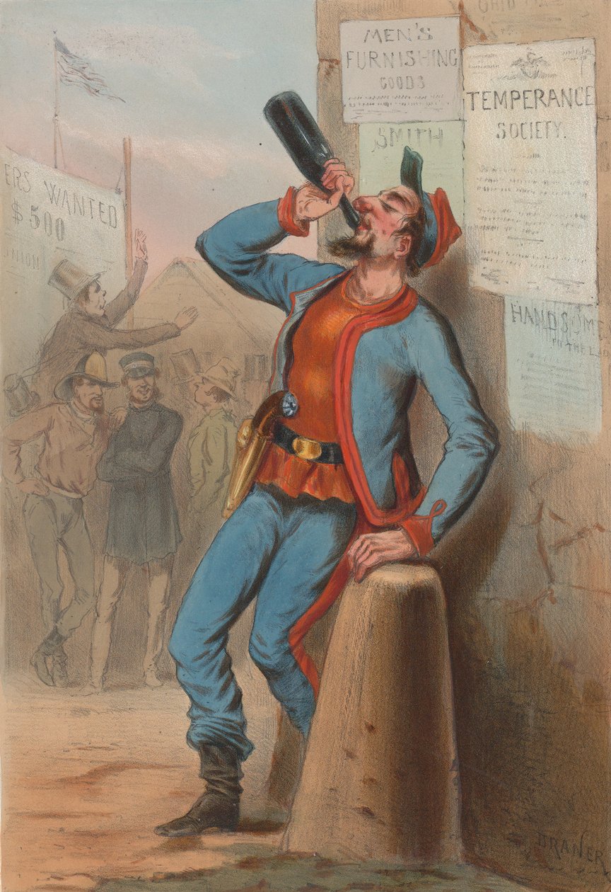 Amerika Birleşik Devletleri 1865 - New York İtfaiyesi Zouaves, 1865. by Draner