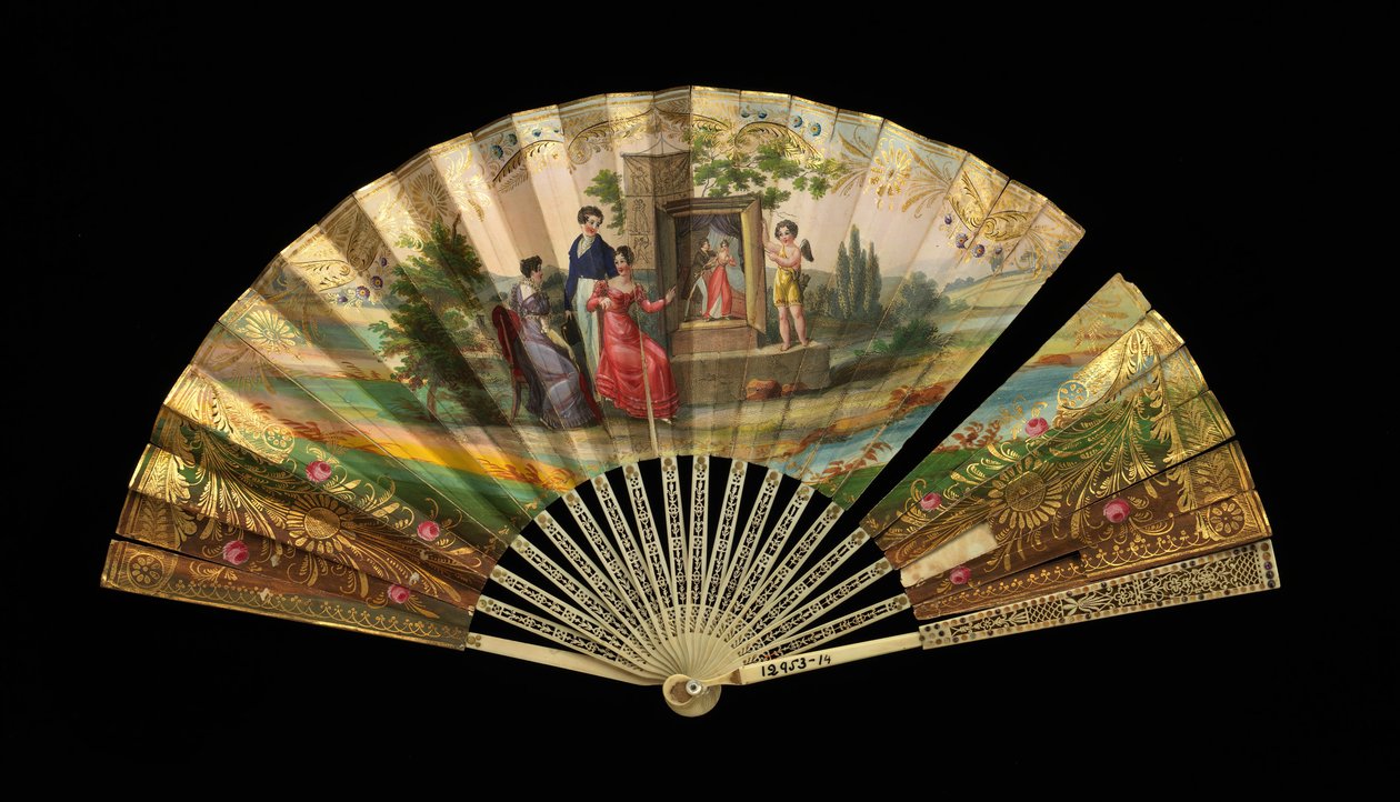 Fan, Fransızca, 1820-30. by Dubois
