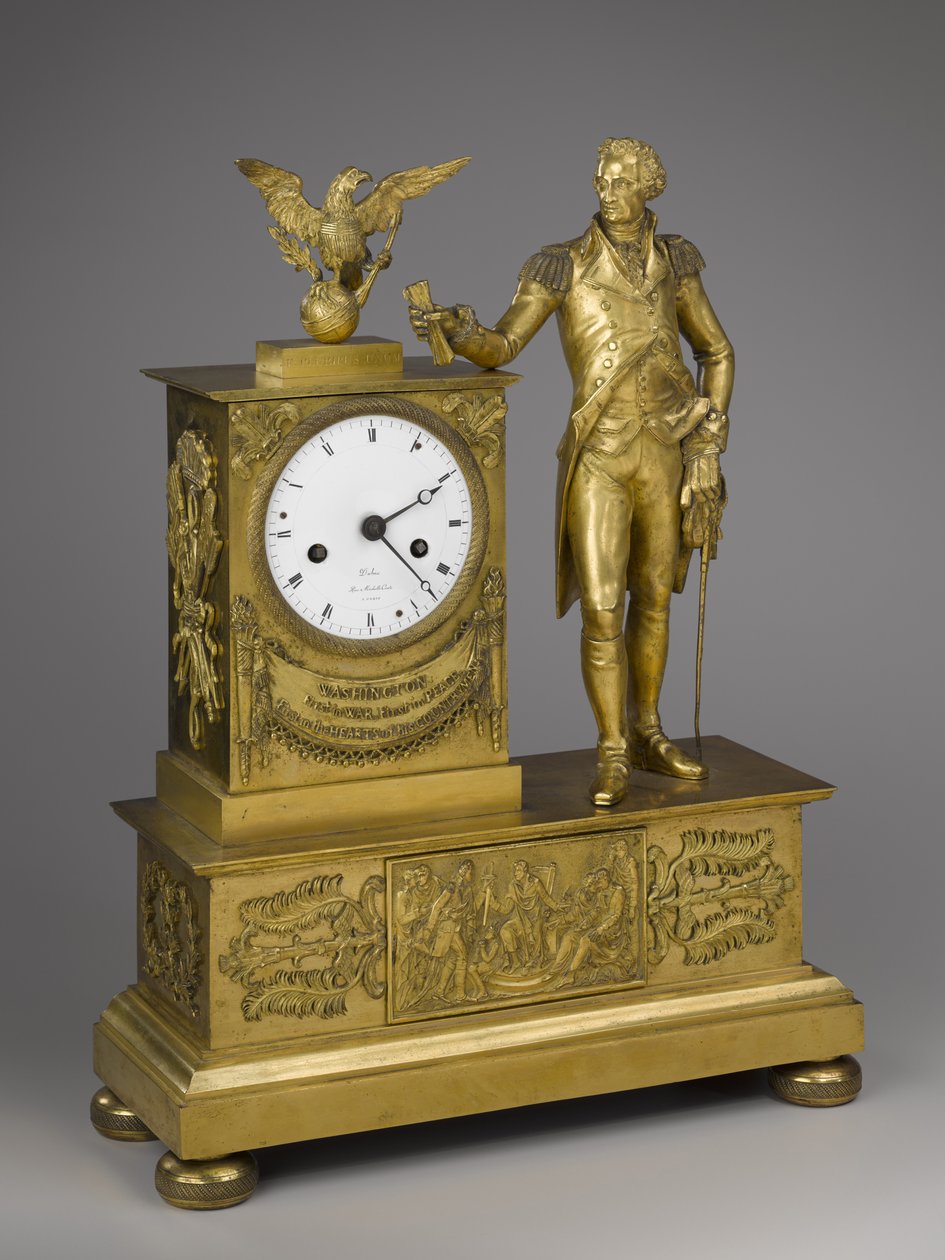 Mantel Saat, 19. yüzyıl başı (yaldızlı bronz saat işlemeli ormolu) by Dubuc Dubuc