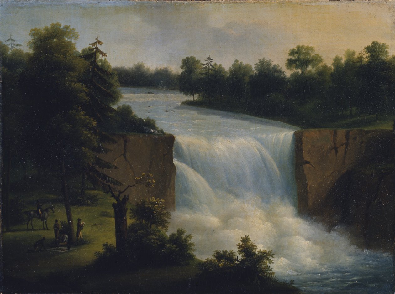 Genesee Şelalelerinin görünümü, Rochester, New York, 1797., 1823 by Duc de Montpensier