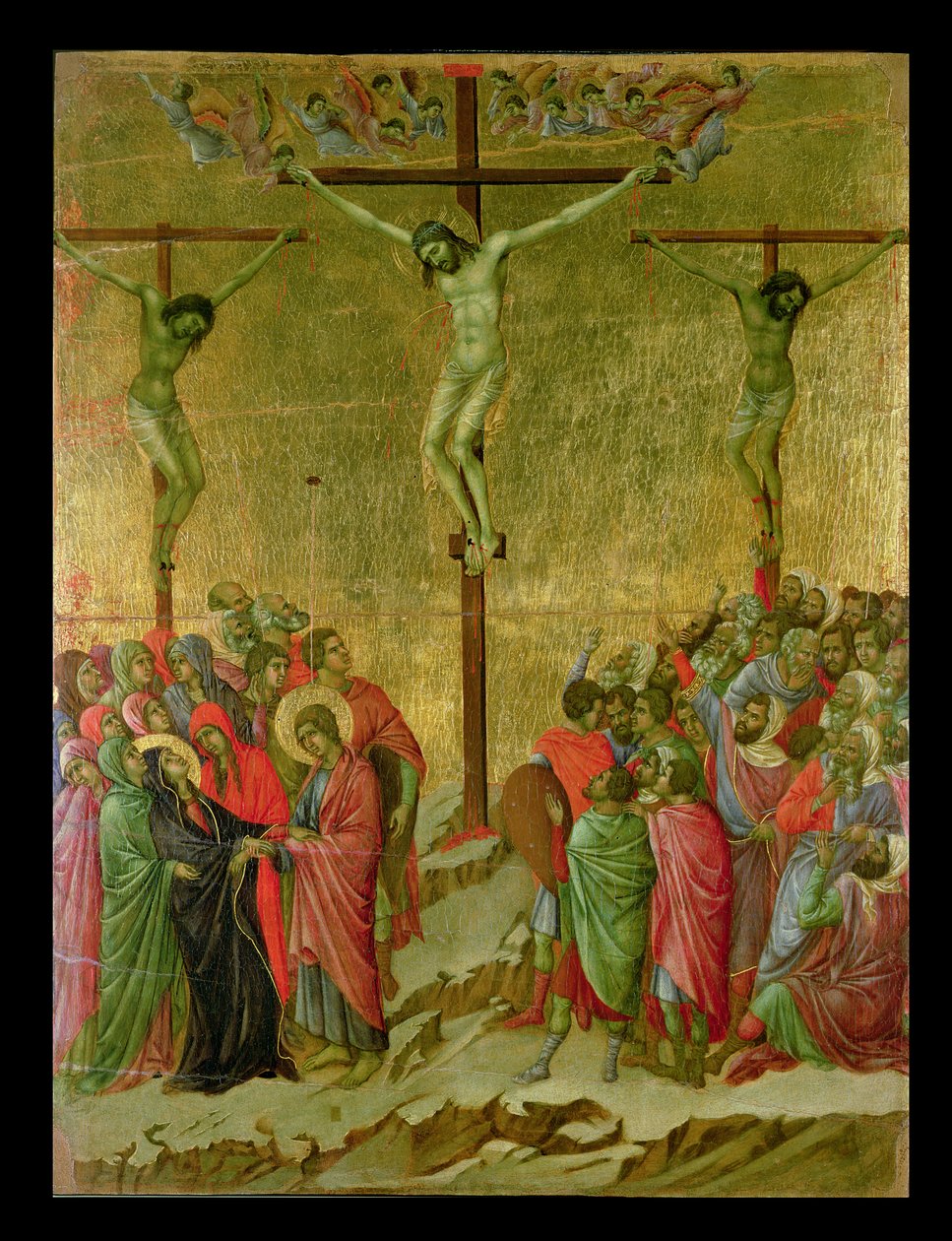 Çarmıha Gerilme, 1308-11 (tempera) by Duccio di Buoninsegna