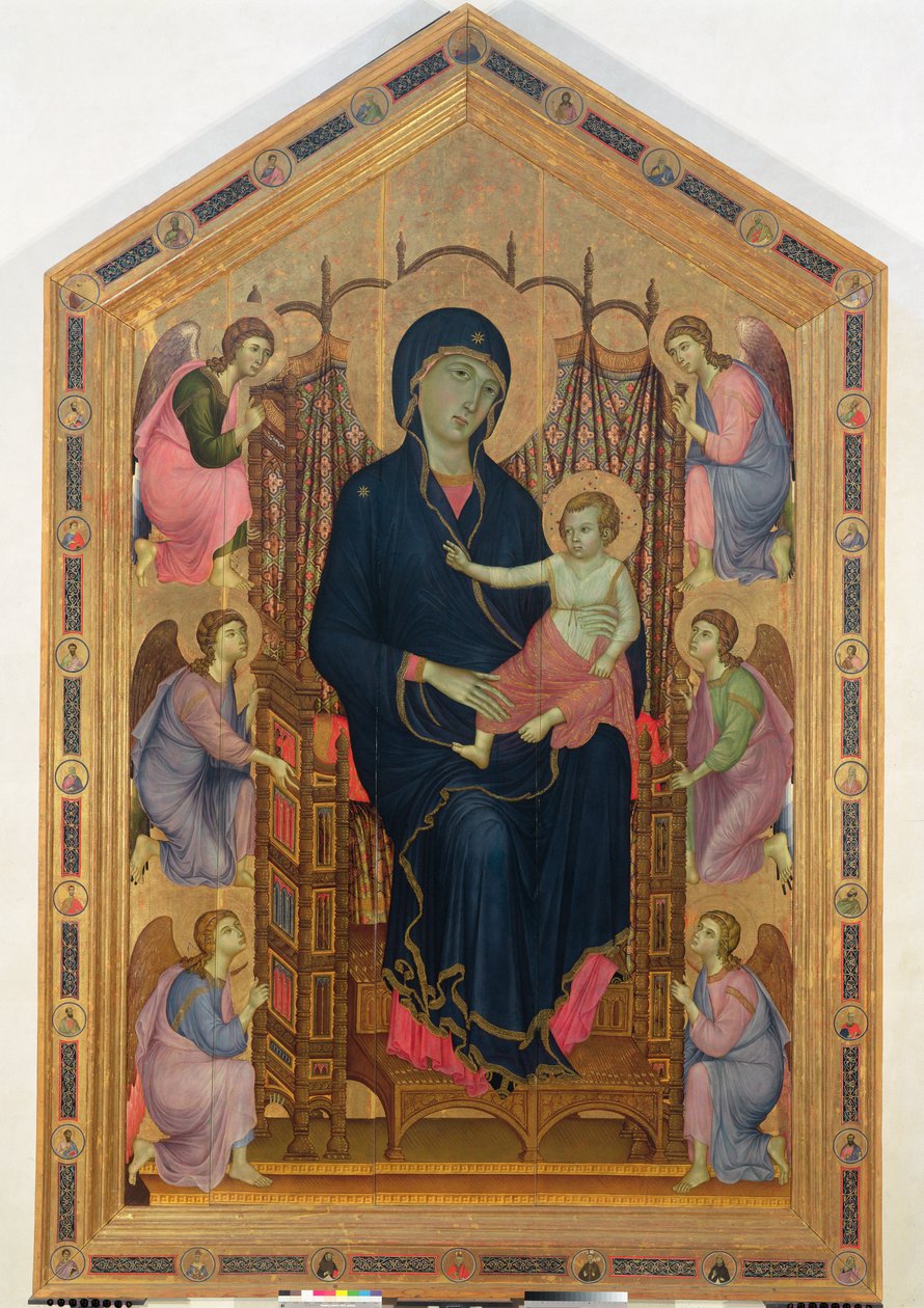 Madonna ve Çocuk (Rucellai Madonna) 1285 (panelde tempera) by Duccio di Buoninsegna