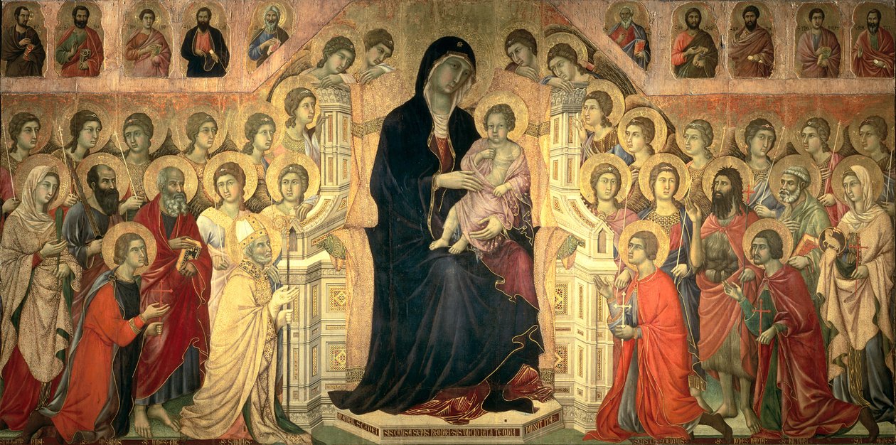 Maesta, 1308-11 (panelde tempera) by Duccio di Buoninsegna