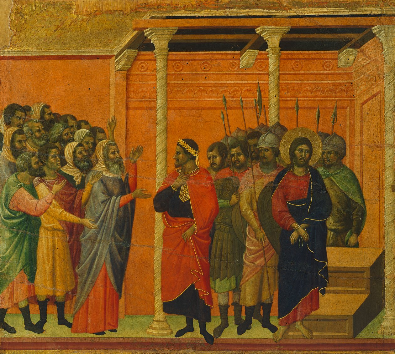 Altarpiece: Ferisiler tarafından suçlanan İsa, Mesih