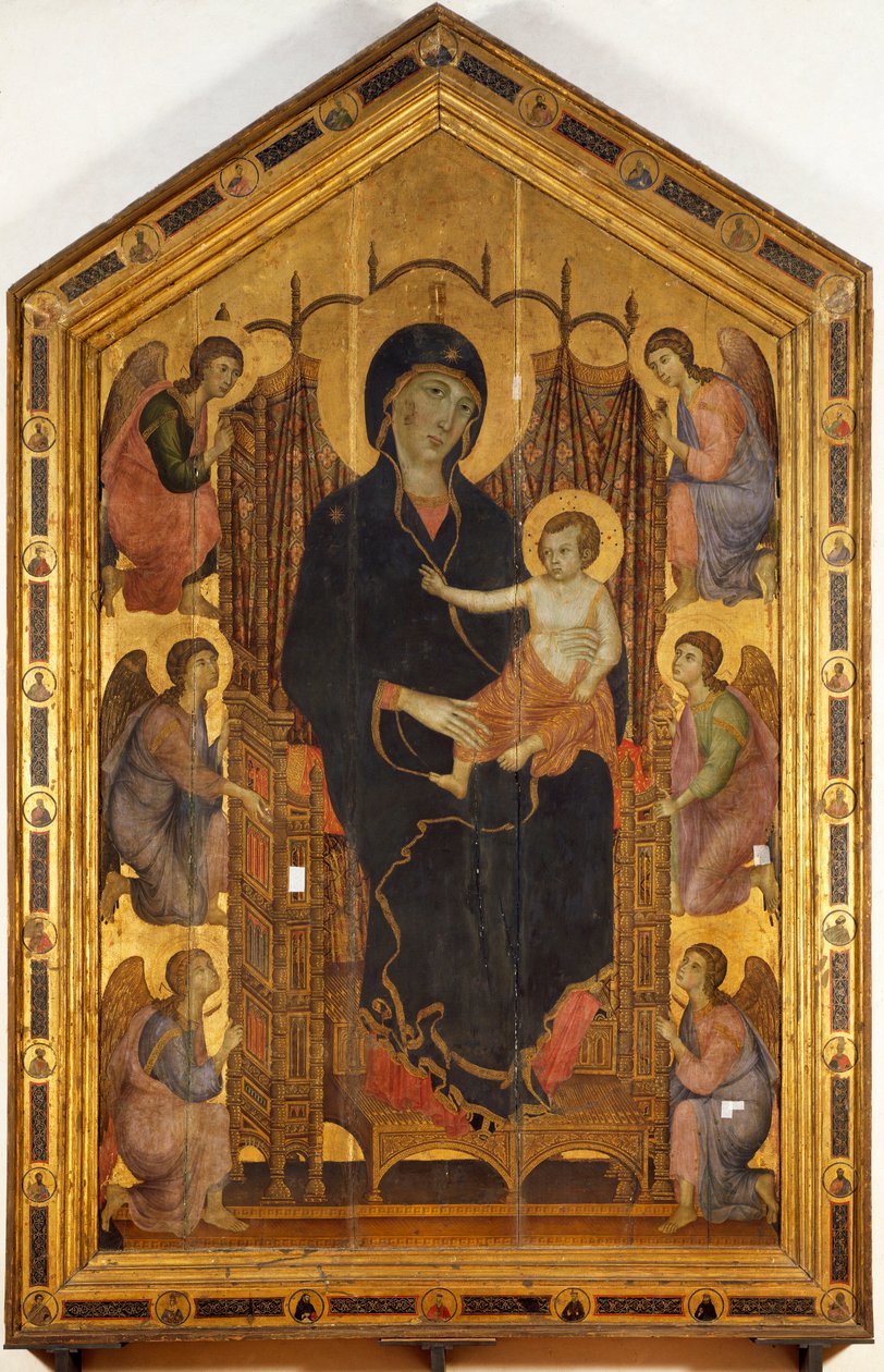 La Madonna Rucellai (Ahşap üzerine Tempera by Duccio di Buoninsegna