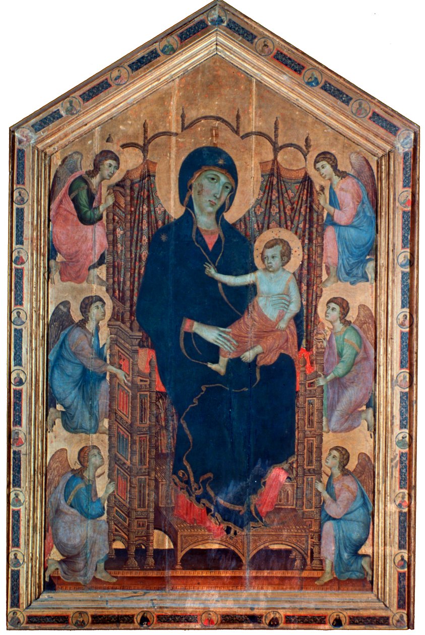 Madonna ve Çocuk, Rucellai Madonna, 1285. by Duccio di Buoninsegna