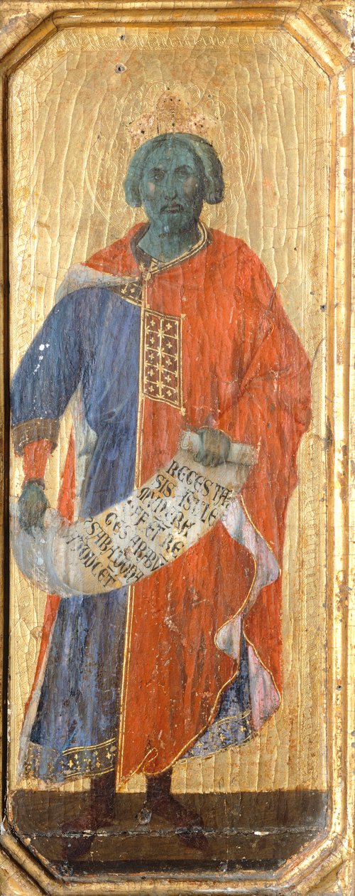 Süleyman, Siena Katedrali'ndeki Duccio Altarpiece Maesta'nın predella'sından detay by Duccio di Buoninsegna