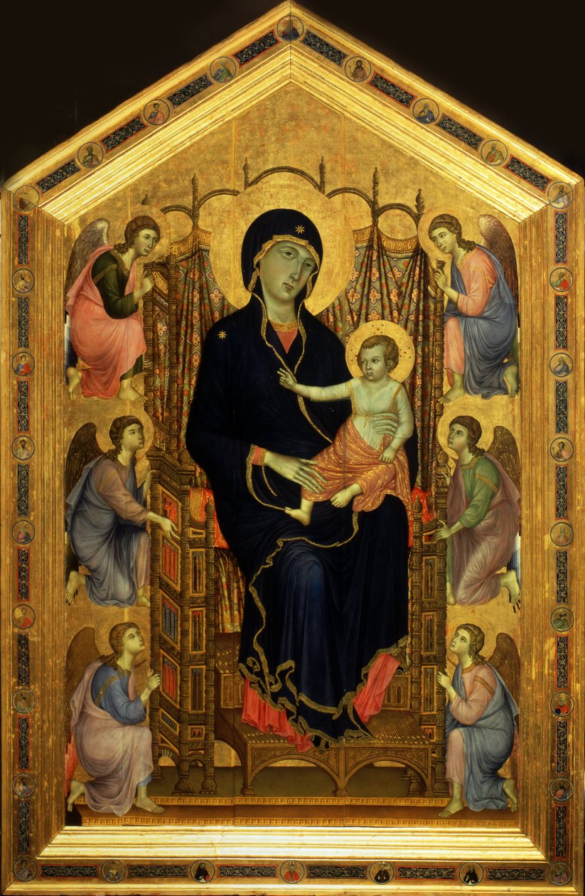 Rucellai Madonna, yaklaşık 1285-1286 by Duccio di Buoninsegna