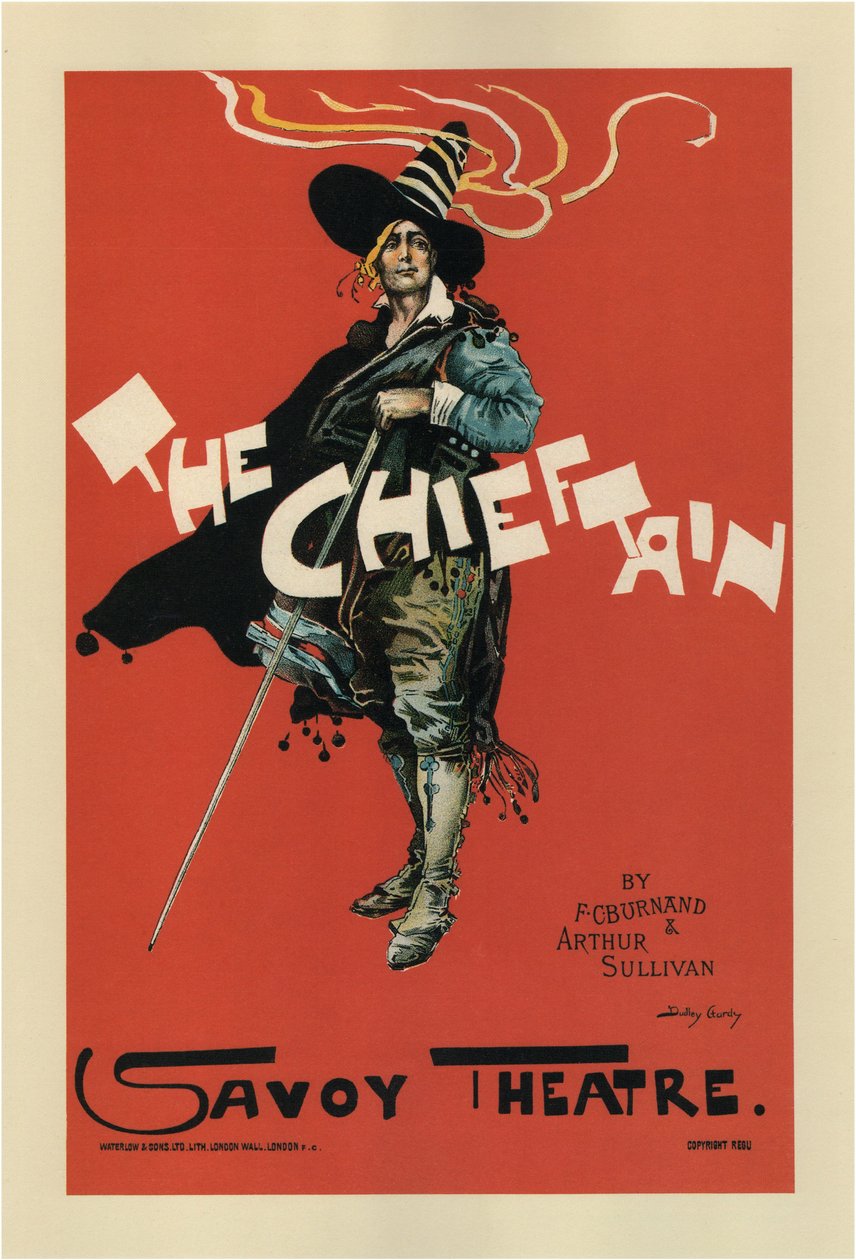 A. Sullivan ve F. C. Burnand tarafından yazılan Reis Operası Posteri, 1894 by Dudley Hardy