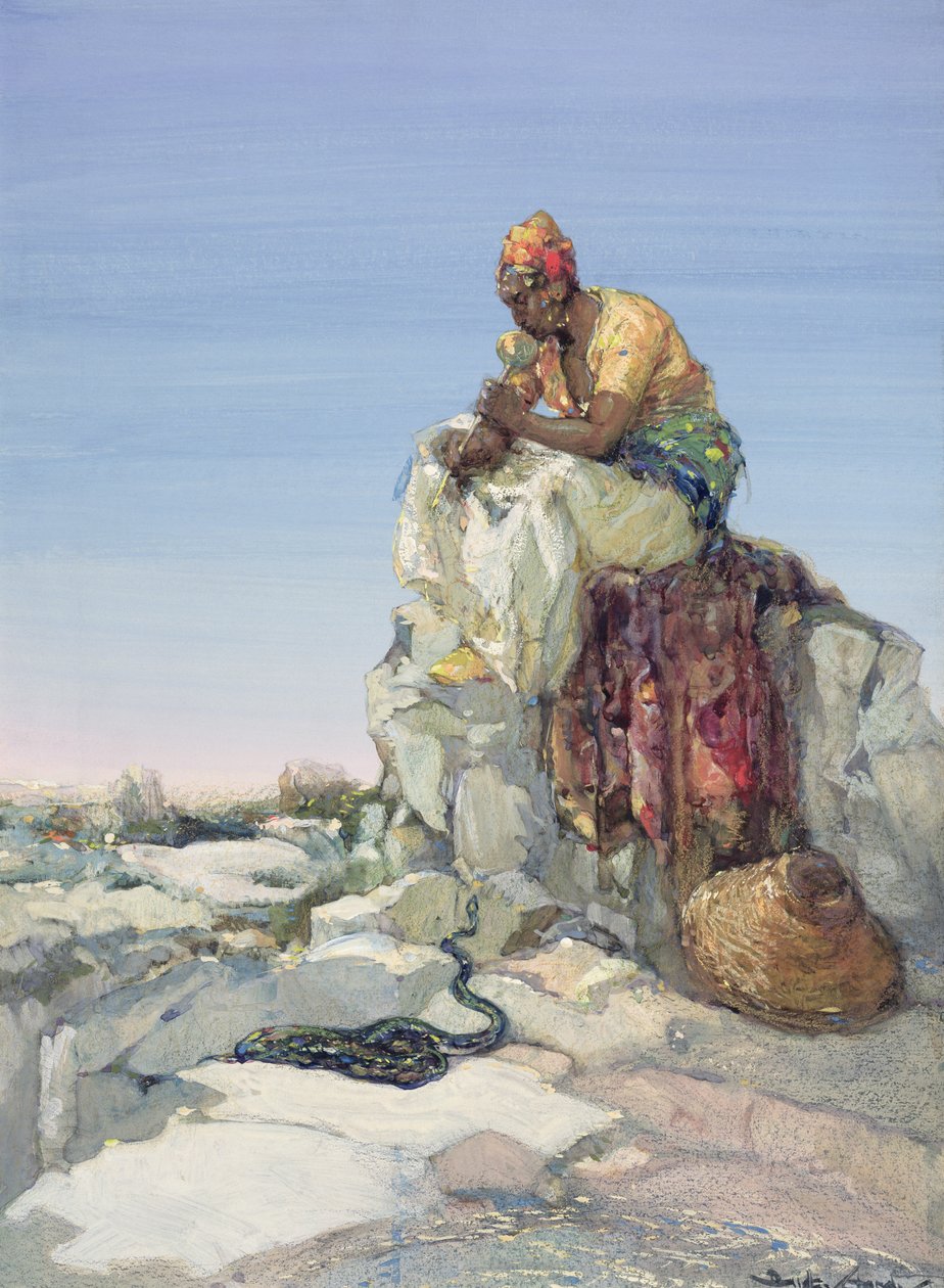 Yılan Oynatıcı, 1900 by Dudley Hardy